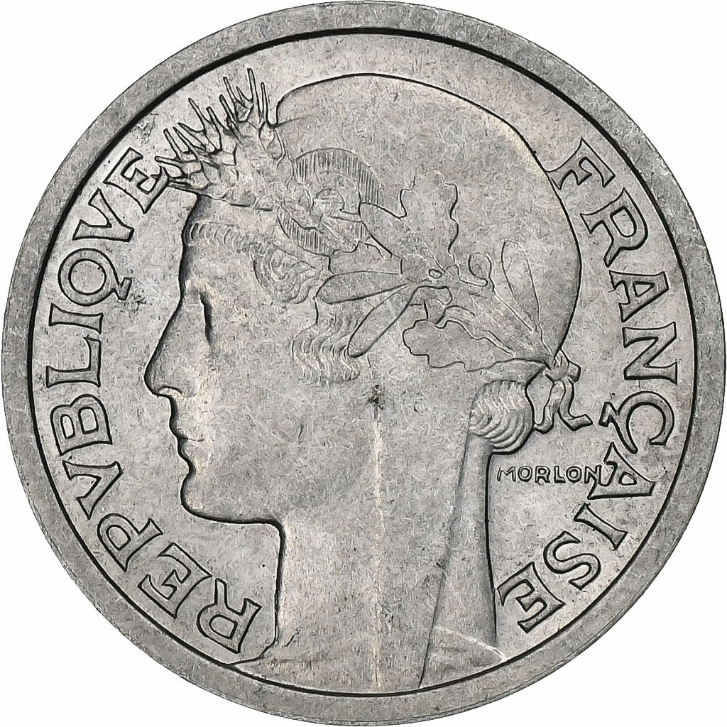 Francja, Franc, Morlon, 1947, Beaumont - Le Roger, Aluminium, AU(55-58)