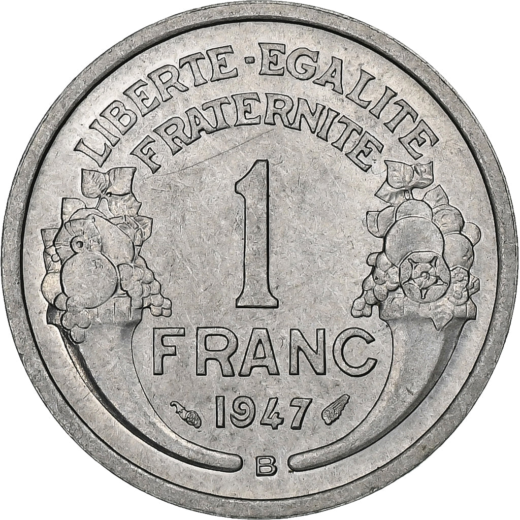 Francja, Franc, Morlon, 1947, Beaumont - Le Roger, Aluminium, AU(55-58)