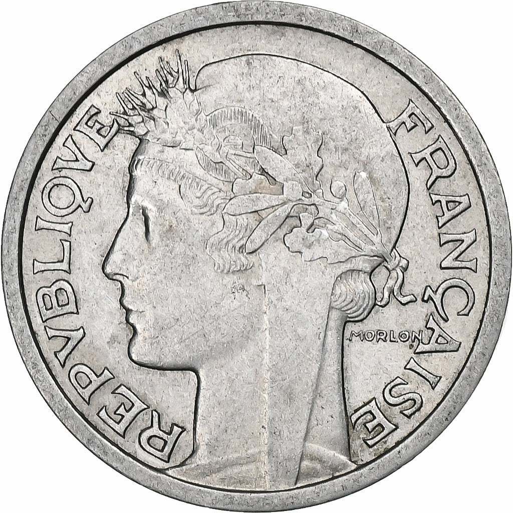 Francja, Franc, Morlon, 1957, Beaumont - Le Roger, Aluminium, EF(40-45)