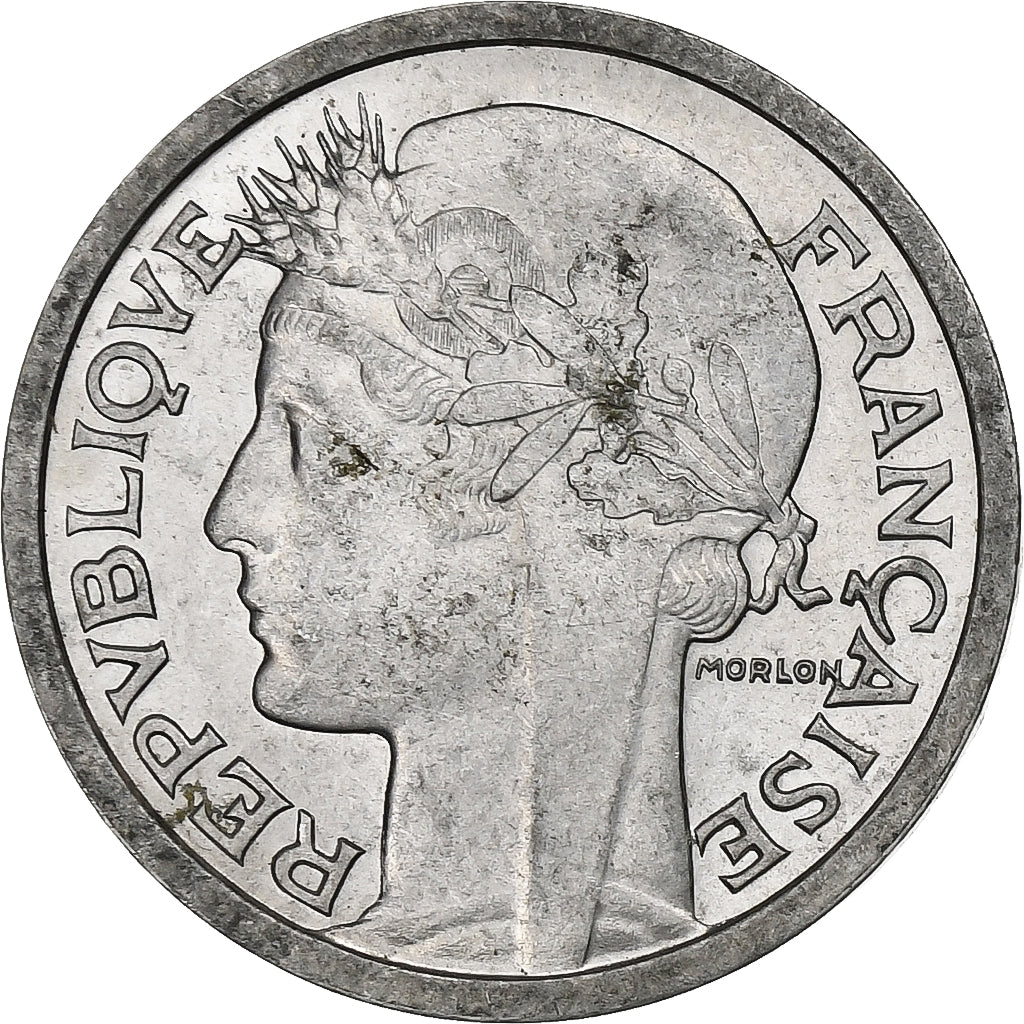 Frankreich, Franc, Morlon, 1957, Beaumont - Le Roger, Aluminium, SS+