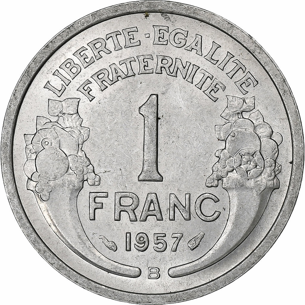 Frankreich, Franc, Morlon, 1957, Beaumont - Le Roger, Aluminium, VZ