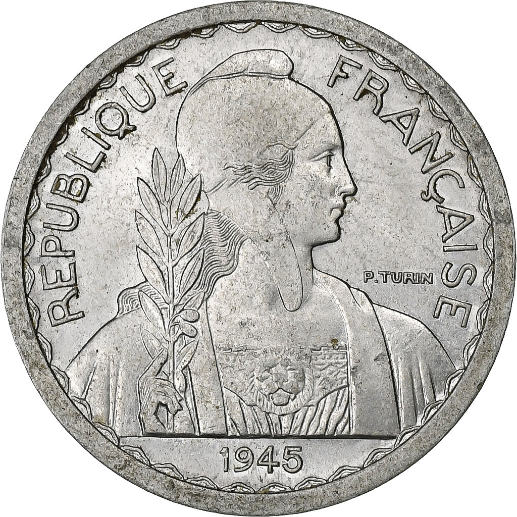 INDOCINA FRANCESE, 10 Cents, 1945, Beaumont - Le Roger, Alluminio, SPL