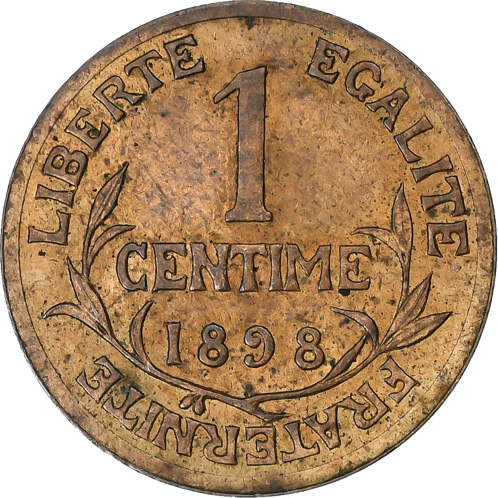França, Centime, Dupuis, 1898, Paris, Bronze, EF(40-45), Le Franc:F.110, KM:840