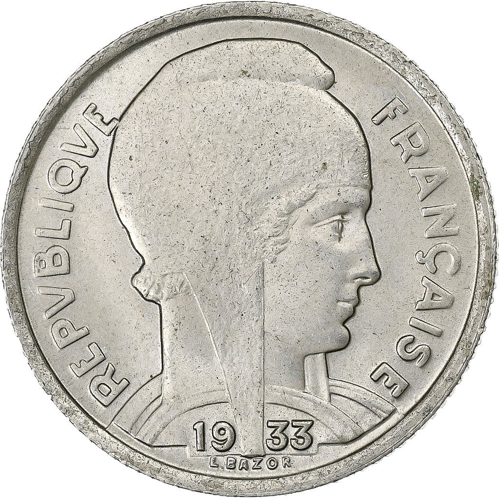 France, 5 Francs, Bazor, 1933, Paris, Nickel, SUP, Gadoury:753, KM:887