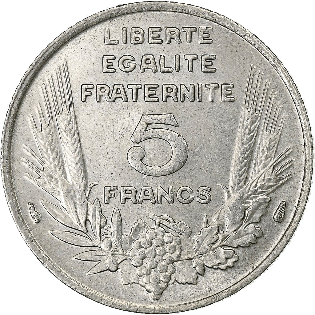 France, 5 Francs, Bazor, 1933, Paris, Nickel, SUP, Gadoury:753, KM:887