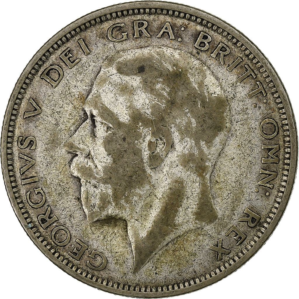 Groot Bretagne, George V, 1/2 Crown, 1927, Zilver, FR, Spink:4032, KM:830