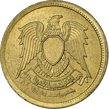 Egypt, 5 Milliemes, 1973, Aluminum-Bronze, MS(60-62), KM:432