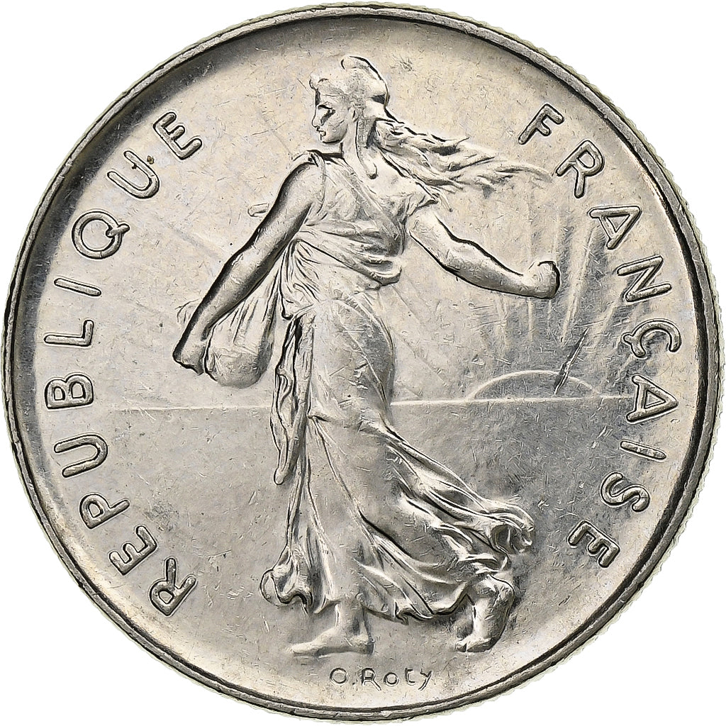 Francia, 5 Francs, Semeuse, 1987, Nichel placcato rame-nichel, SPL-