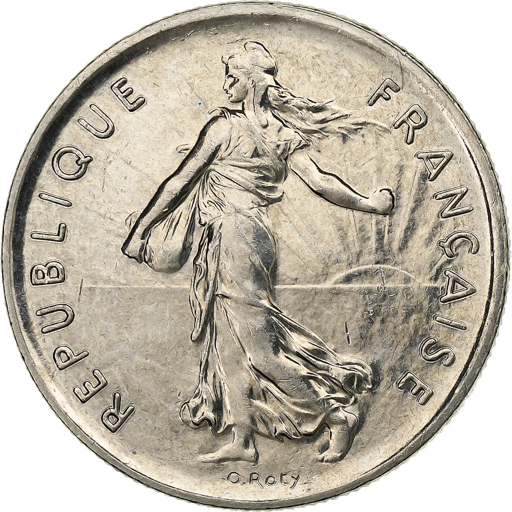 Francia, 5 Francs, Semeuse, 1993, Paris, Nichel placcato rame-nichel, BB+