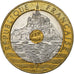France, 20 Francs, Mont Saint Michel, 1992, Tri-Metallic, AU(55-58)