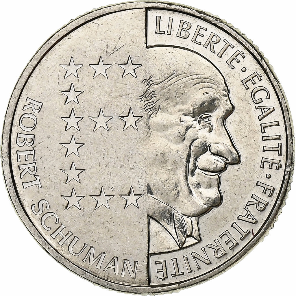 Francja, 10 Francs, Schumann, 1986, Nikiel, EF(40-45), Gadoury:825, KM:958