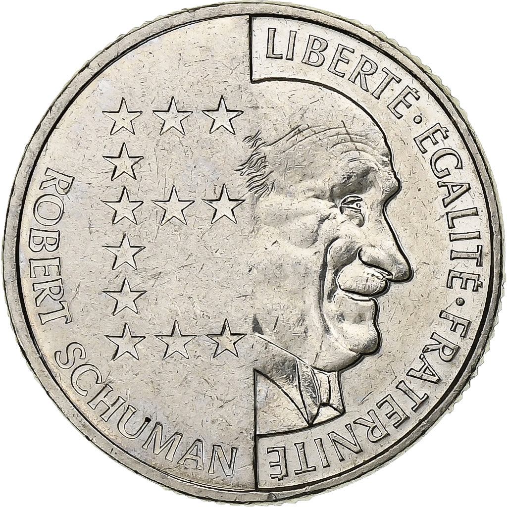 Frankrijk, 10 Francs, Schumann, 1986, Nickel, PR, Gadoury:825, KM:958
