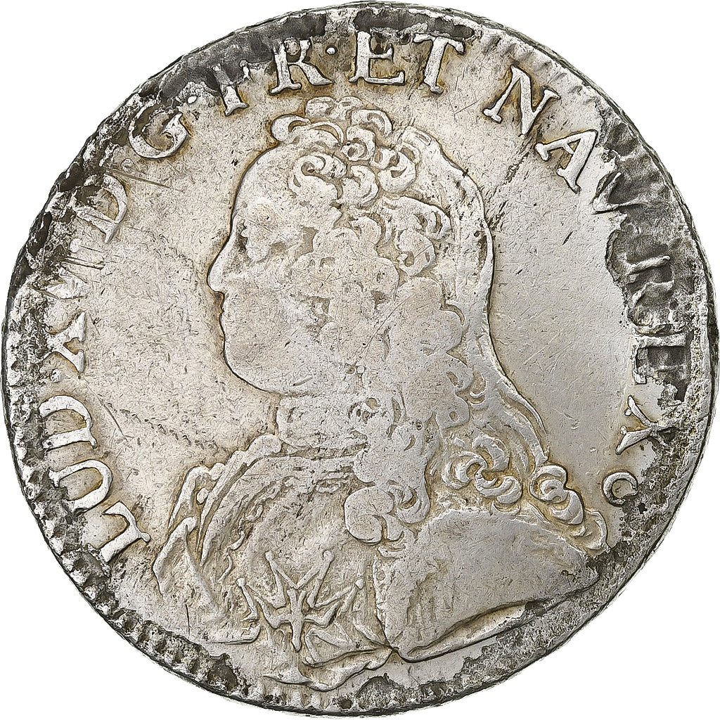 Francia, Louis XV, Ecu, Écu aux branches d'olivier, 1726, Tours, Argento, MB
