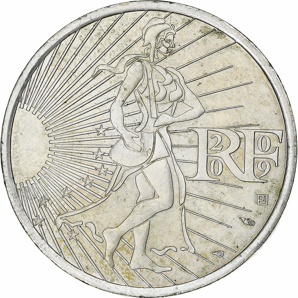 France, 10 Euro, 2009, Silver, AU(55-58), Gadoury:EU337, KM:1580