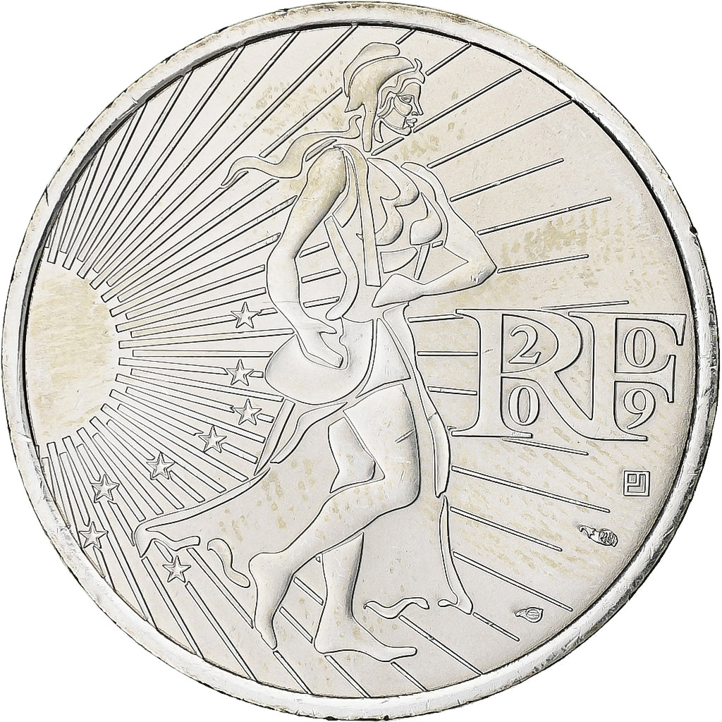 France, 10 Euro, 2009, Silver, MS(63), Gadoury:EU337, KM:1580