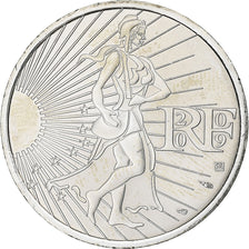 France, 10 Euro, 2009, Silver, MS(63), Gadoury:EU337, KM:1580
