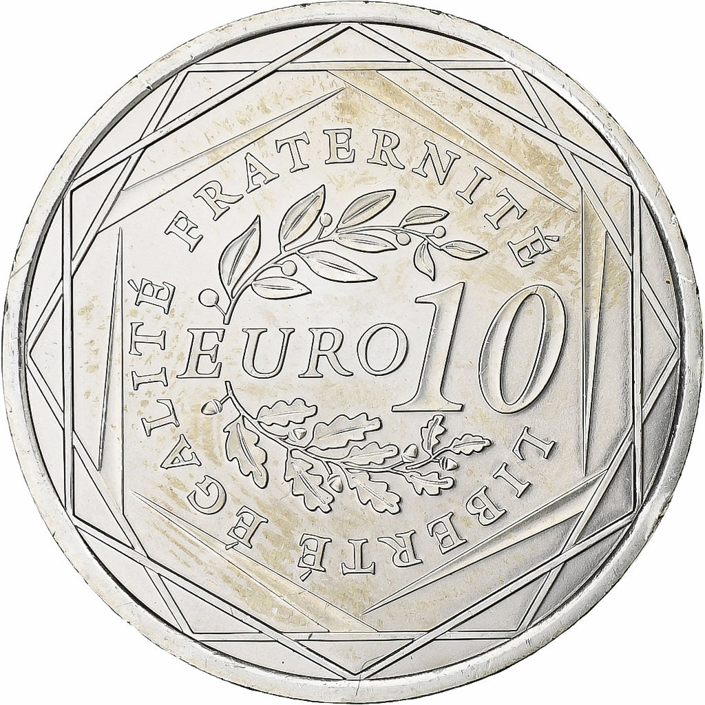 France, 10 Euro, 2009, Silver, MS(64), Gadoury:EU337, KM:1580