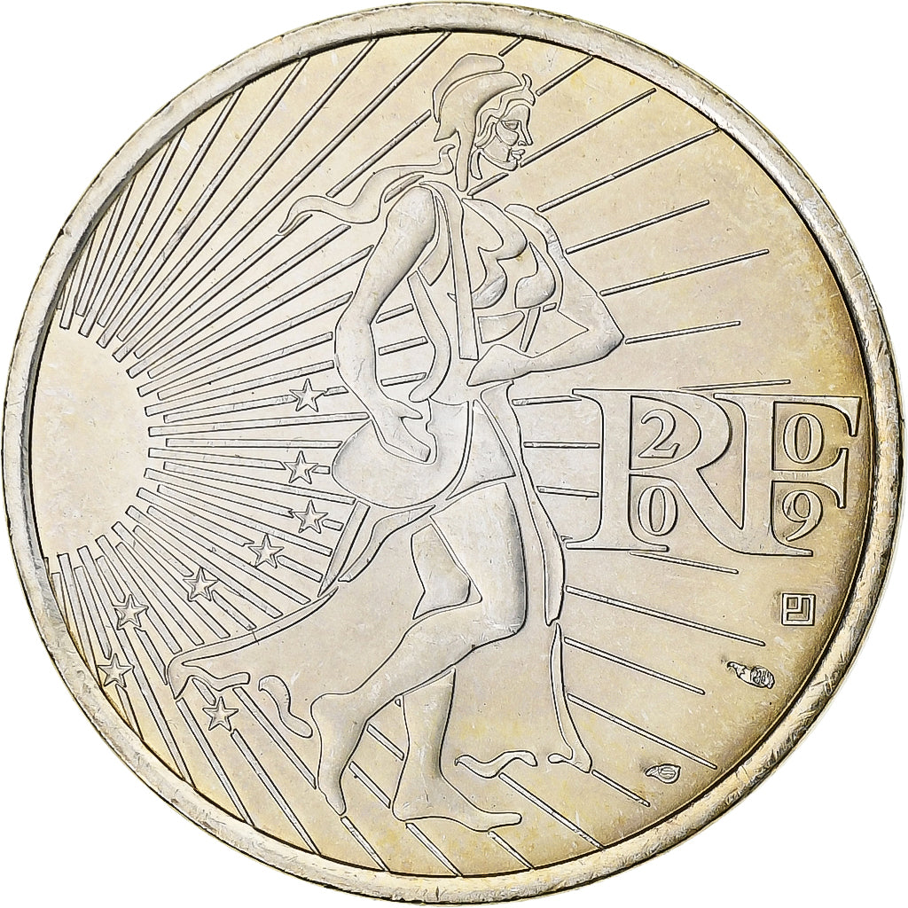 France, 10 Euro, 2009, Silver, MS(63), Gadoury:EU337, KM:1580