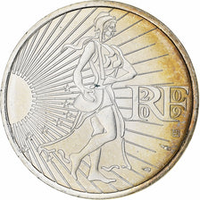 France, 10 Euro, 2009, Silver, AU(55-58), Gadoury:EU337, KM:1580