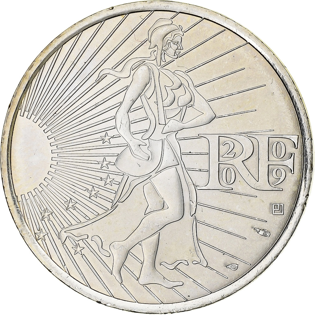 France, 10 Euro, 2009, Silver, MS(63), Gadoury:EU337, KM:1580