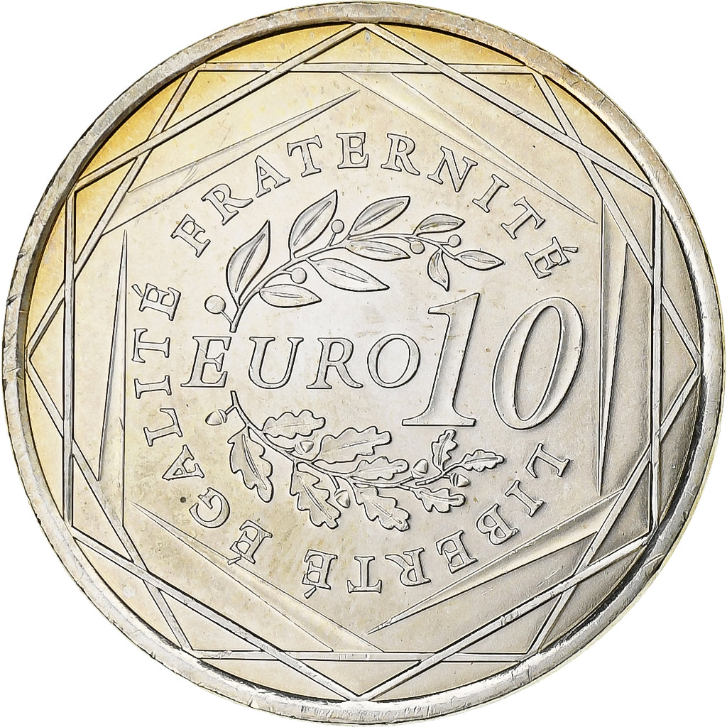 France, 10 Euro, 2009, Silver, MS(63), Gadoury:EU337, KM:1580