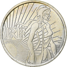 France, 5 Euro, Semeuse, 2008, Paris, Silver, AU(55-58)