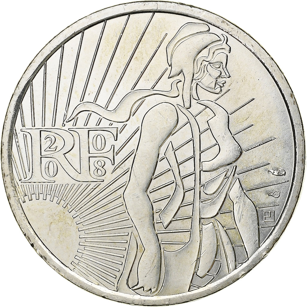 Frankreich, 5 Euro, Semeuse, 2008, Paris, Silber, UNZ+