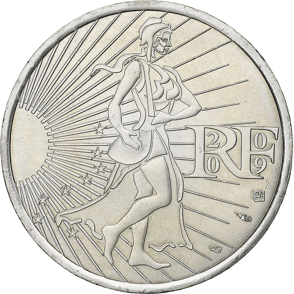 Francja, 10 Euro, 2009, Srebro, MS(60-62), Gadoury:EU337, KM:1580