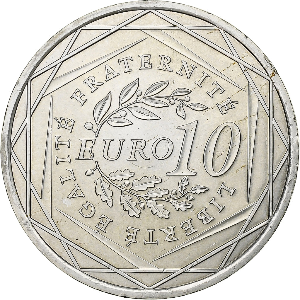 Francja, 10 Euro, 2009, Srebro, MS(60-62), Gadoury:EU337, KM:1580