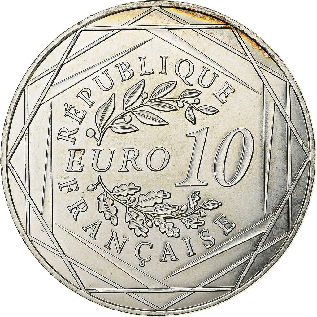 France, 10 Euro, 2014, Silver, AU(55-58), Gadoury:EU656