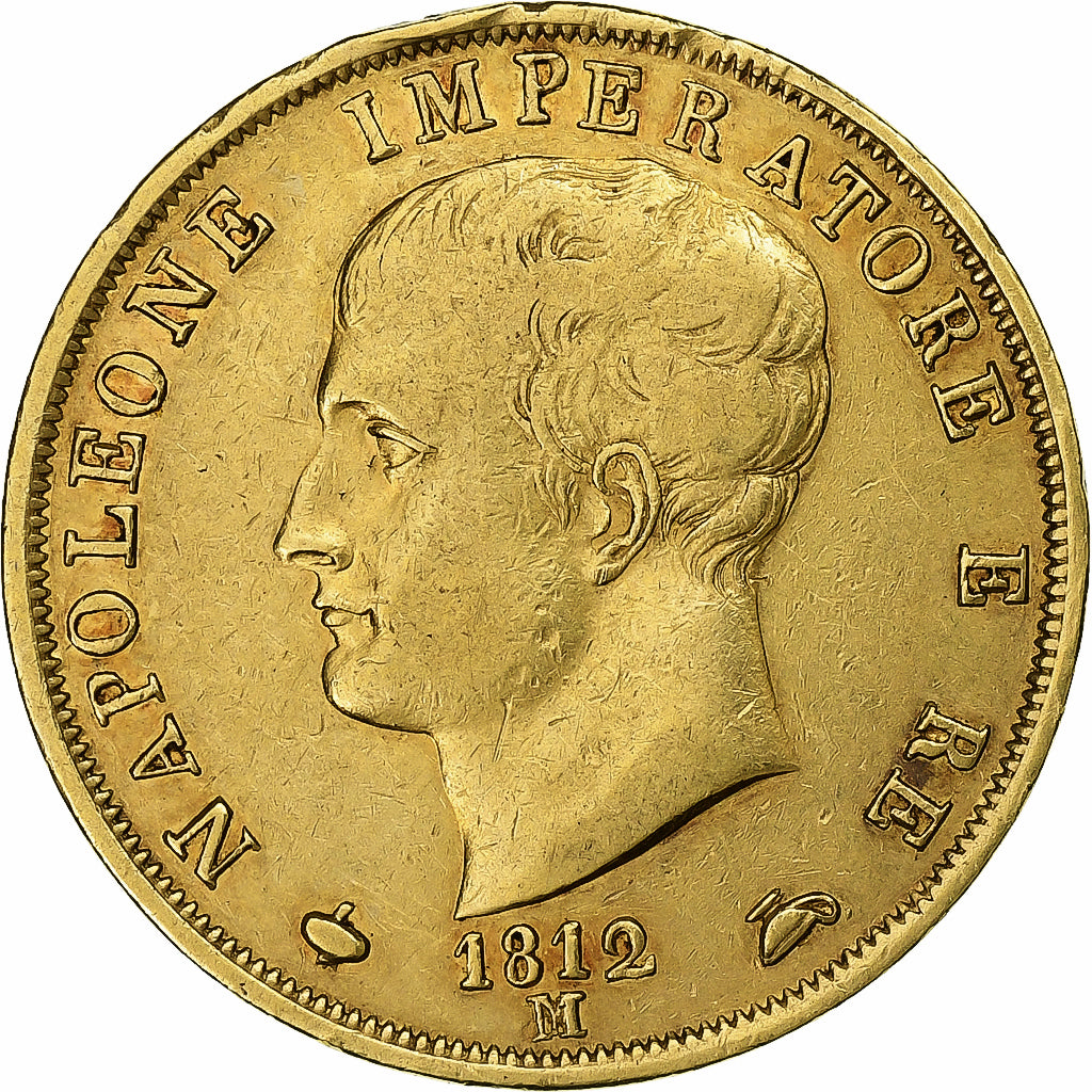 Coin, ITALIAN STATES, KINGDOM OF NAPOLEON, Napoleon I, 40 Lire, 1812, Milan