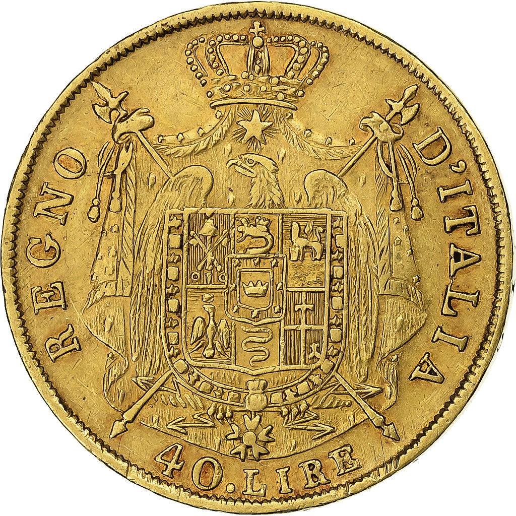 Coin, ITALIAN STATES, KINGDOM OF NAPOLEON, Napoleon I, 40 Lire, 1812, Milan