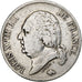 France, 5 Francs, Louis XVIII, 1823, Perpignan, Argent, TB, Gadoury:614