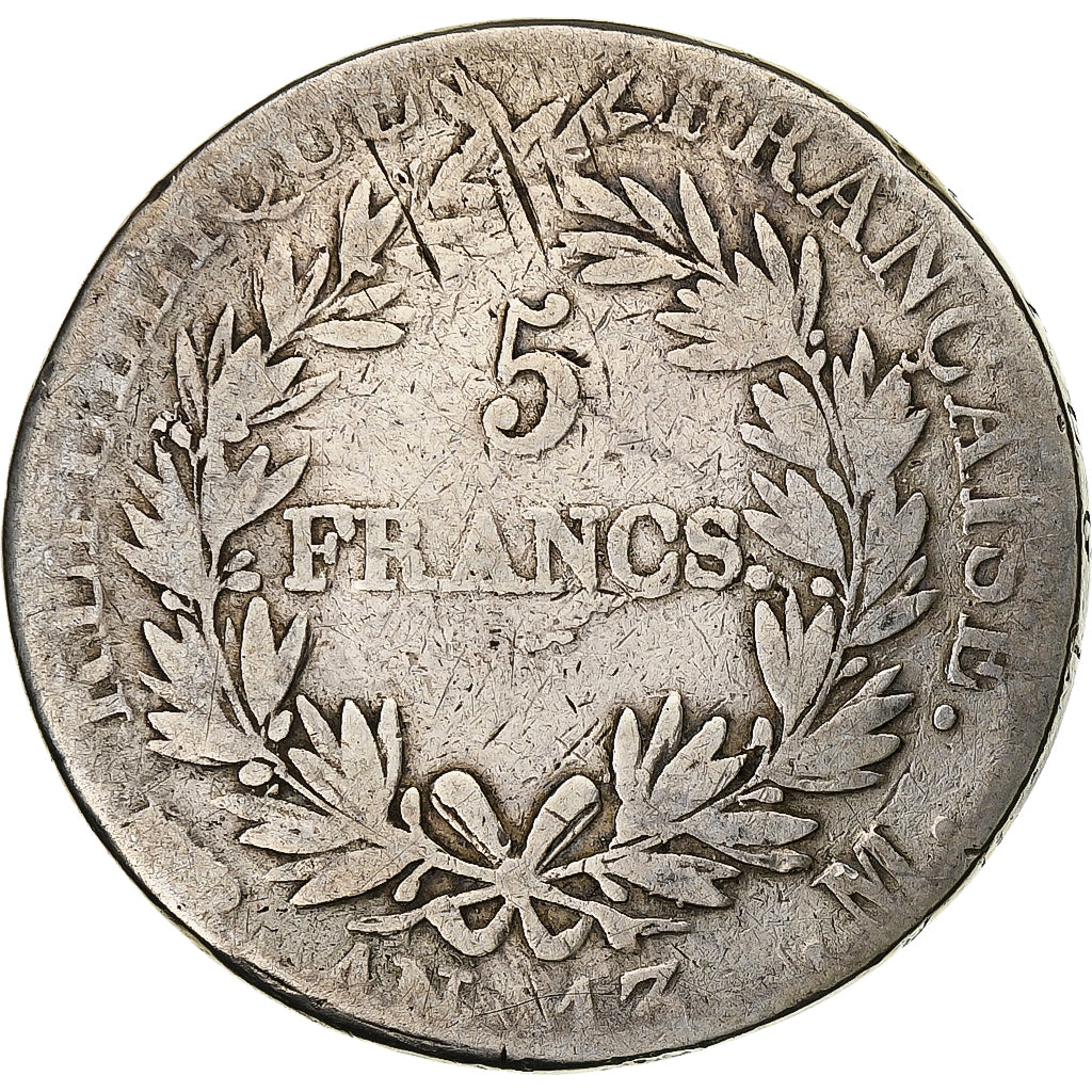 Münze, Frankreich, Napoléon I, 5 Francs, AN 13, Toulouse, SGE+, Silber
