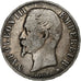 France, Napoleon III, 5 Francs, Napoléon III, 1855, Strasbourg, Silver