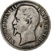 Francia, Napoleon III, 5 Francs, Napoléon III, 1855, Strasbourg, Argento, MB