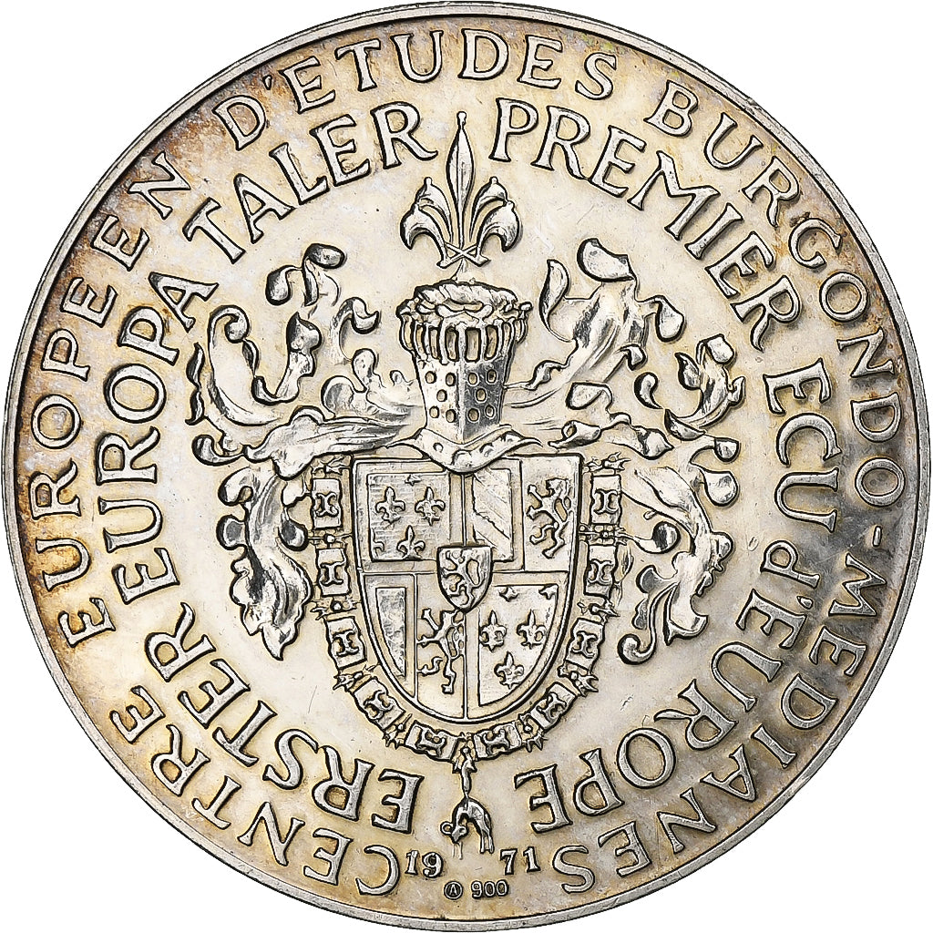 Francia, medaglia, Robert Schuman, Centre Européen d'études Burgondo-medianes