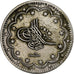 Turkey, Muhammad V, 20 Kurush, 1917, Qustantiniyah, Silver, VF(30-35), KM:780