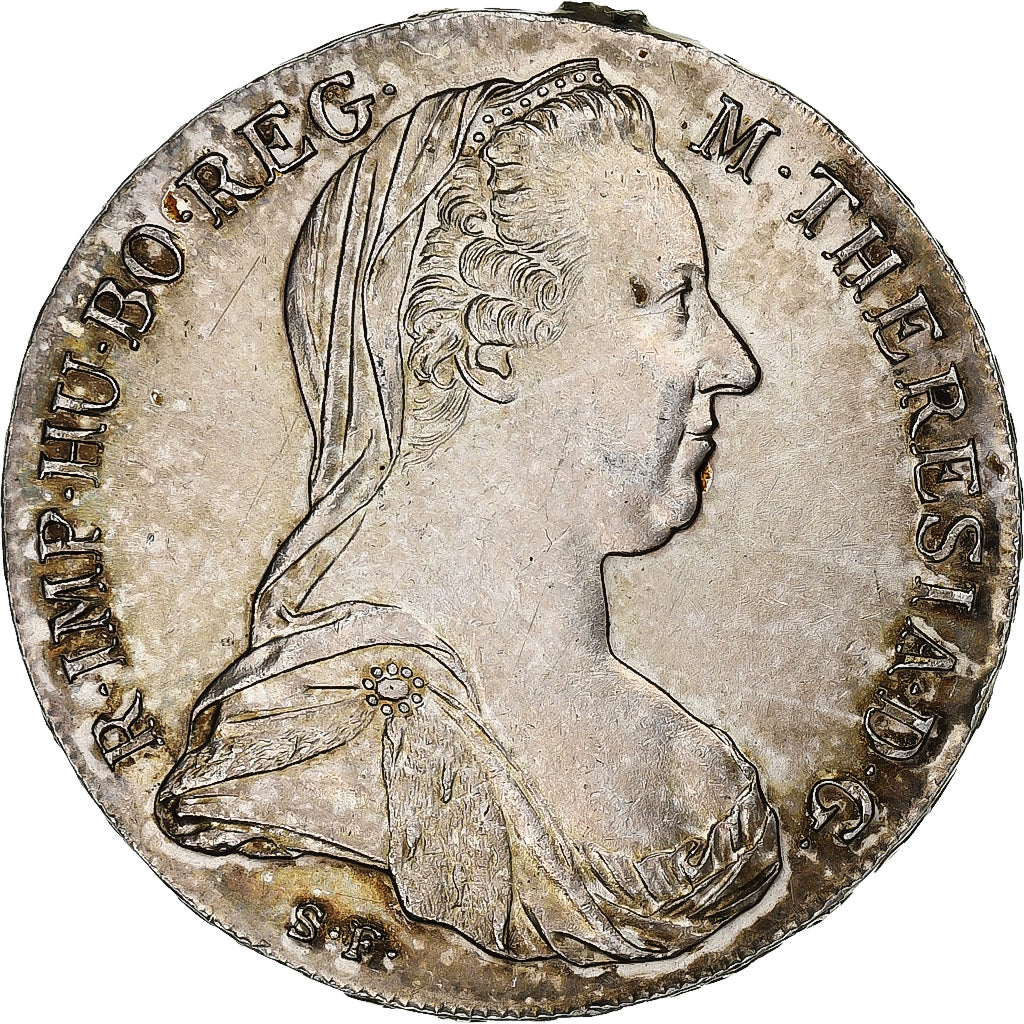 Austria, Maria Theresa, Thaler, 1780, Vienna, Restrike, Silver, AU(55-58)