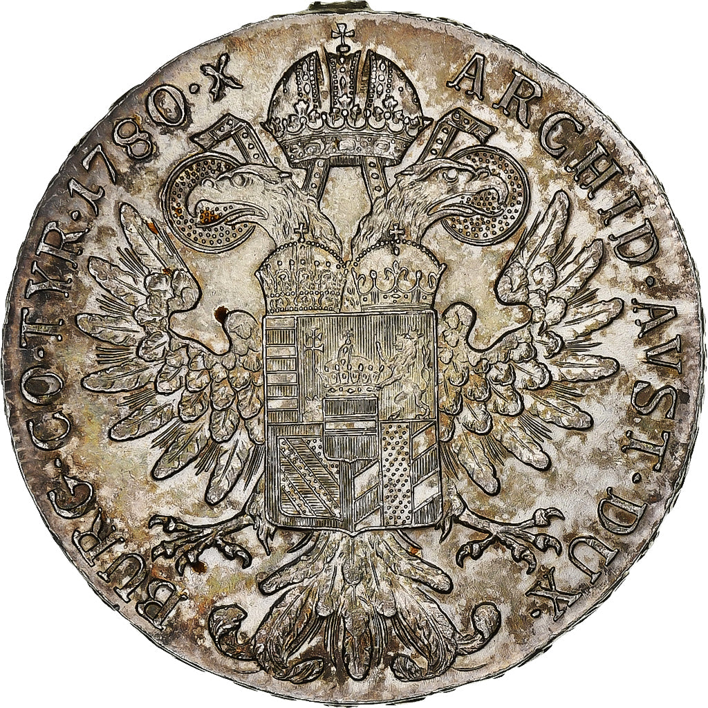 Austria, Maria Theresa, Thaler, 1780, Vienna, Restrike, Silver, AU(55-58)