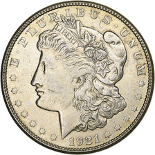 United States, Dollar, Morgan Dollar, 1921, San Francisco, Silver, EF(40-45)