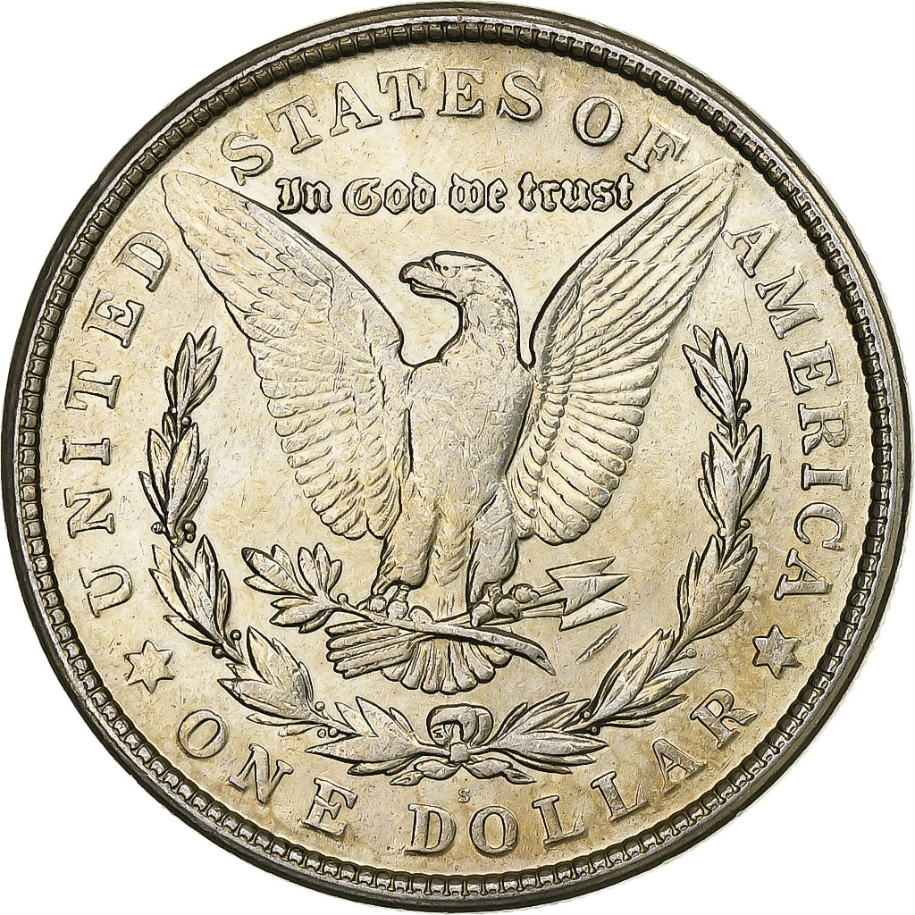United States, Dollar, Morgan Dollar, 1921, San Francisco, Silver, EF(40-45)