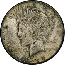 United States, Dollar, Peace Dollar, 1922, Philadelphia, Silver, VF(20-25)