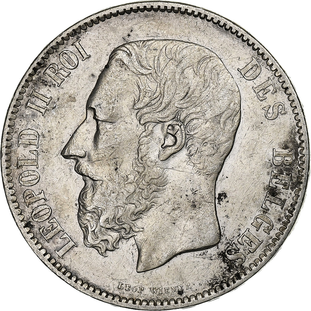Belgique, Leopold II, 5 Francs, 5 Frank, 1870, Bruxelles, Argent, TB+, KM:24