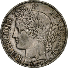 Moneta, Francia, Cérès, 5 Francs, 1851, Paris, BB, Argento, KM:761.1