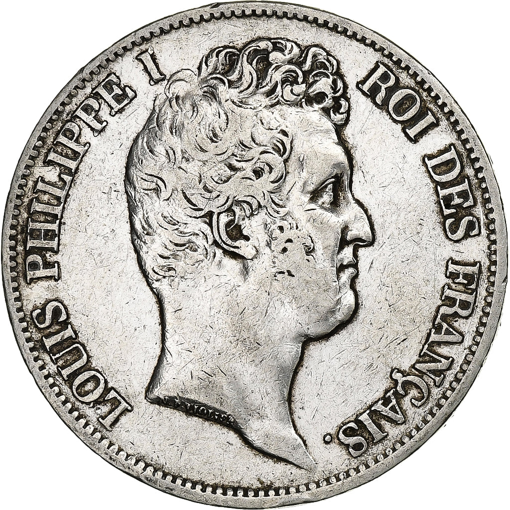 France, 5 Francs, Louis-Philippe, 1830, Paris, Silver, VF(30-35), Gadoury:676a