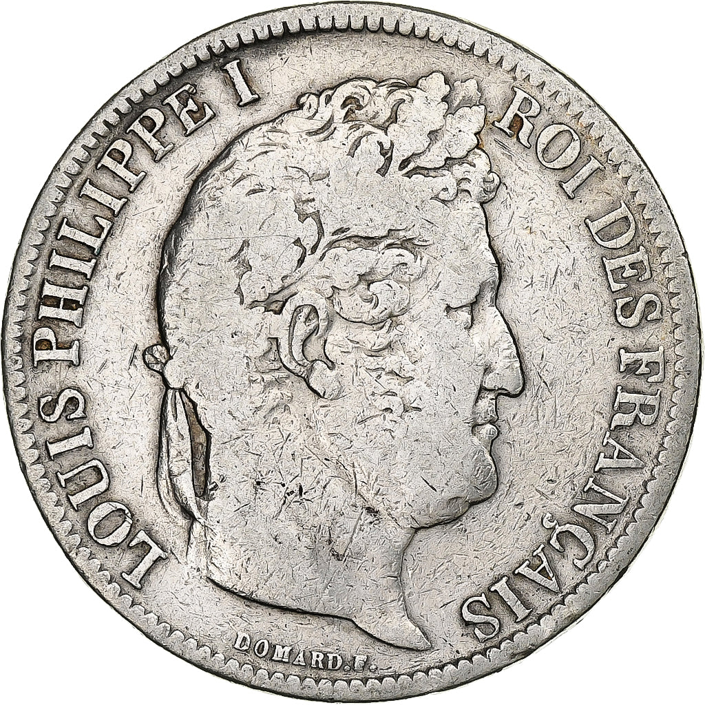 Coin, France, Louis-Philippe, 5 Francs, 1831, Rouen, VF(20-25), Silver