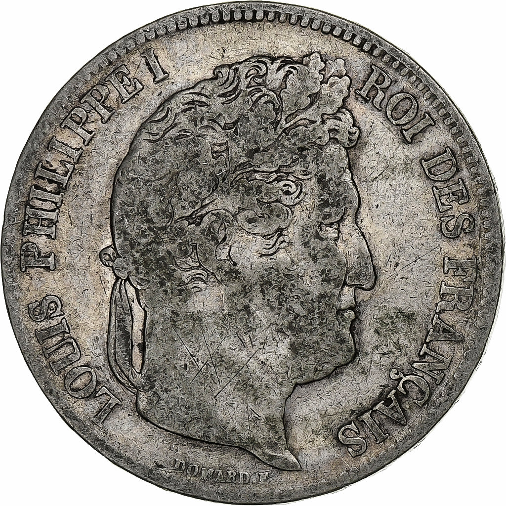 Moneta, Francia, Louis-Philippe, 5 Francs, 1834, Lille, MB, Argento, KM:749.13