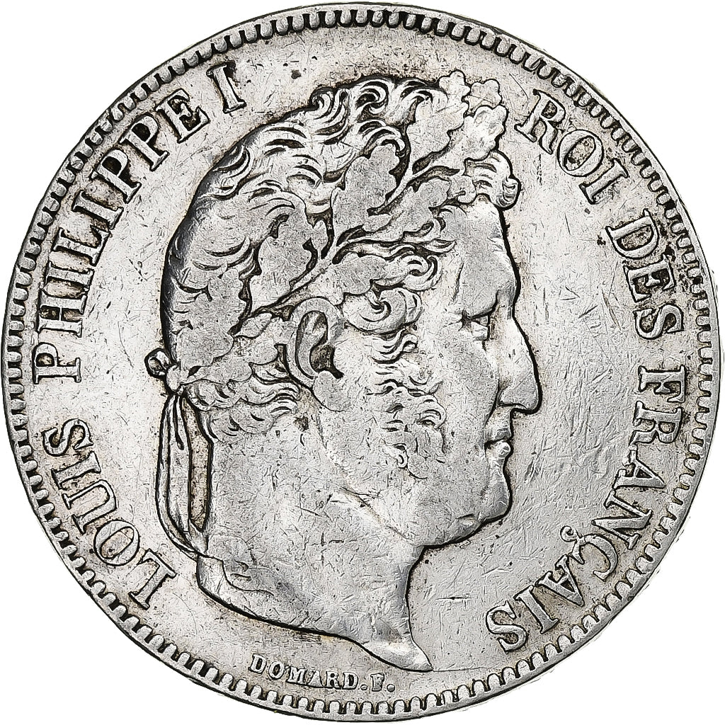 France, 5 Francs, Louis-Philippe, 1834, Rouen, Silver, VF(30-35), Gadoury:678