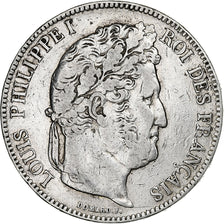 France, 5 Francs, Louis-Philippe, 1834, Rouen, Silver, VF(30-35), Gadoury:678